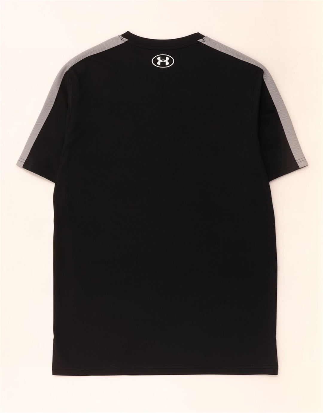 Under Armour Herren-T-Shirt-Oberteil, großes schwarzes Colourblock-Polyester