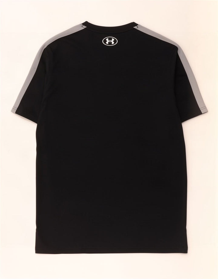 Under Armour Herren-T-Shirt-Oberteil, großes schwarzes Colourblock-Polyester