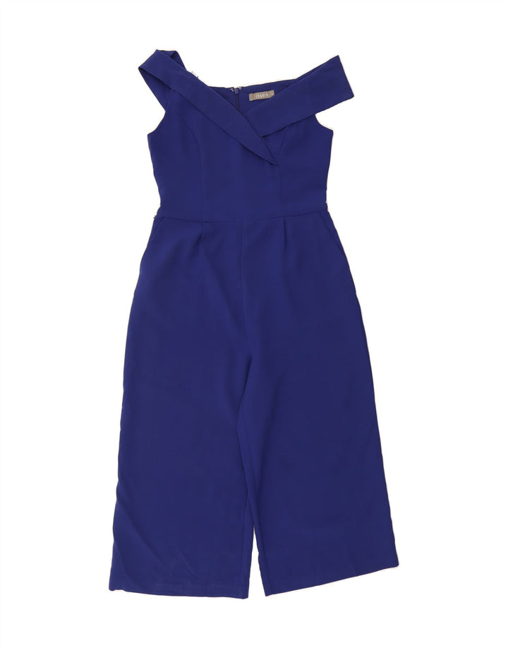 OASIS Womens Jumpsuit UK 10 Small  Blue Polyester Vintage Oasis and Second-Hand Oasis from Messina Hembry 