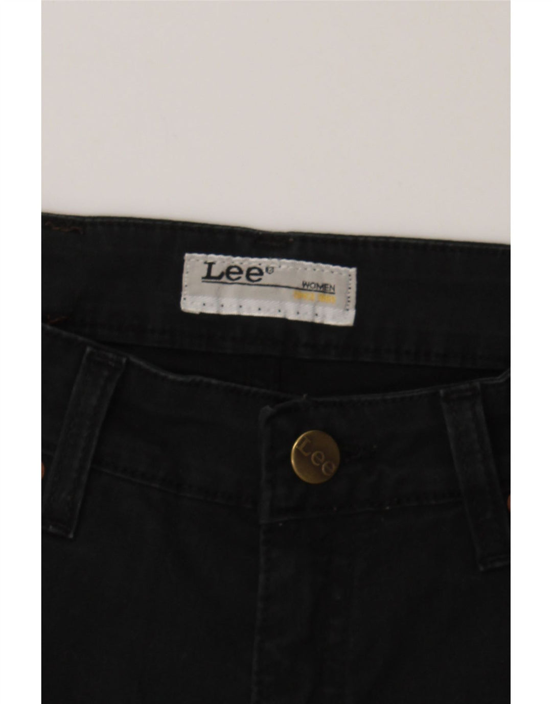 LEE Womens Straight Jeans W28 L28 Black Vintage Lee and Second-Hand Lee from Messina Hembry 