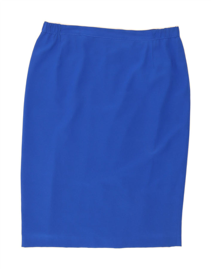 ROCCOBAROCCO Womens Pencil Skirt US 19 2XL W36 Blue Vintage Roccobarocco and Second-Hand Roccobarocco from Messina Hembry 
