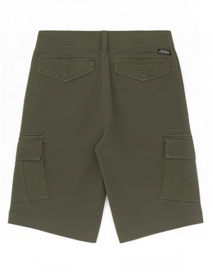 Superdry Herren Cargoshorts W30 mittelgrüne Baumwolle