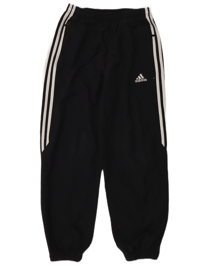 Adidas Jungen-Trainingshose, Jogginghose, 11–12 Jahre, schwarzes Polyester