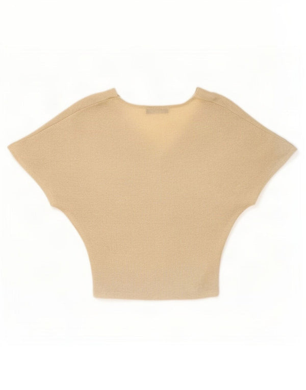 Marks & Spencer Damen Bluse Top UK 8 Small Gold Viskose