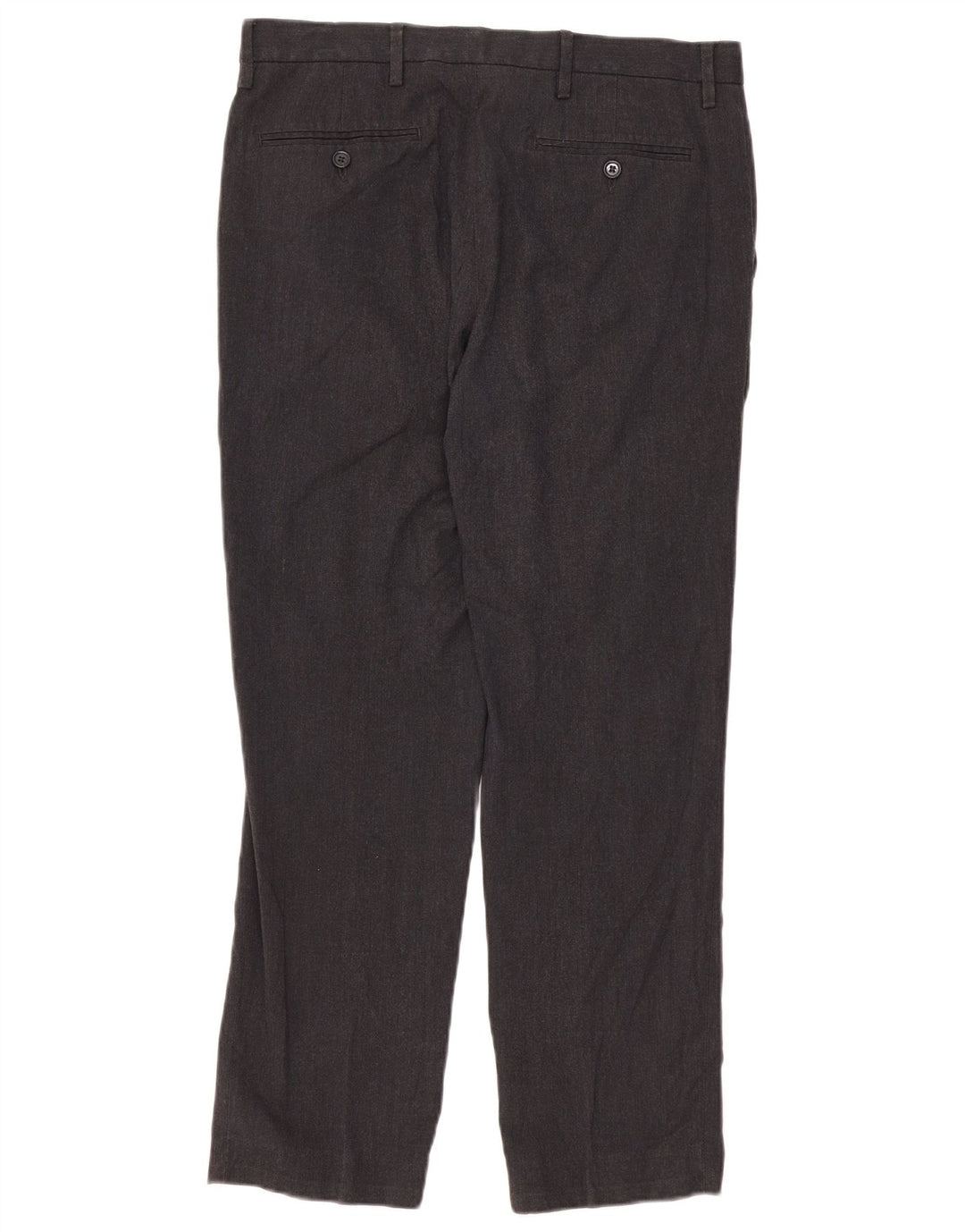 Marks & Spencer Maßgeschneiderte, gerade Anzughose für Herren, W34, L29, Grau, Polyester
