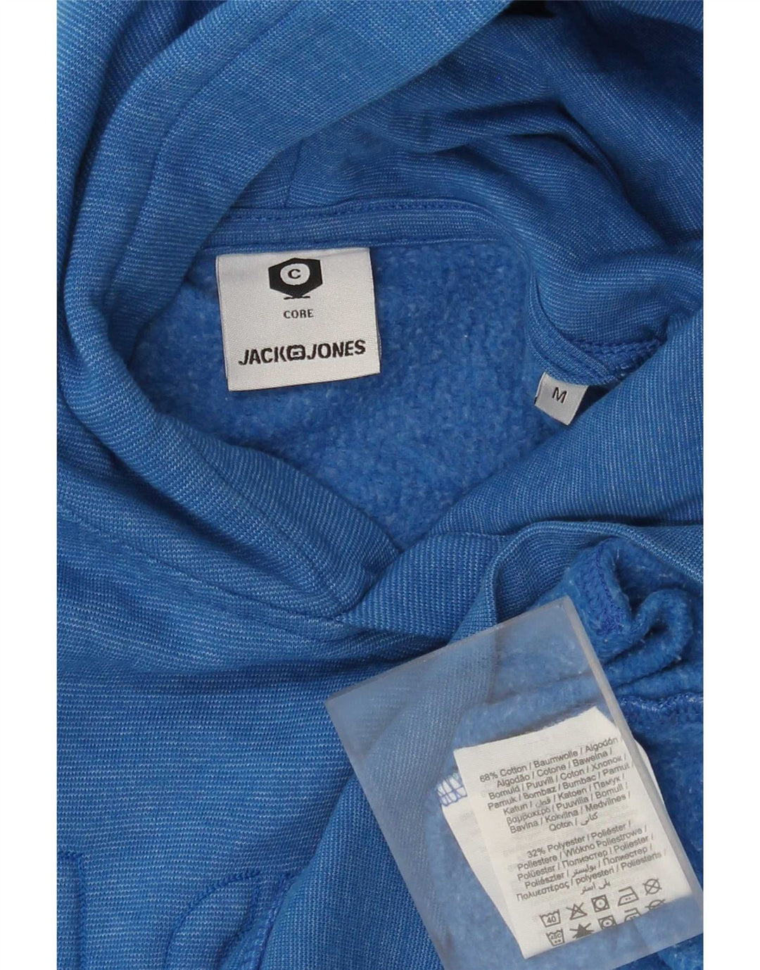 Jack & Jones Herren-Kapuzenpullover mit Grafik, mittelblaue Baumwolle