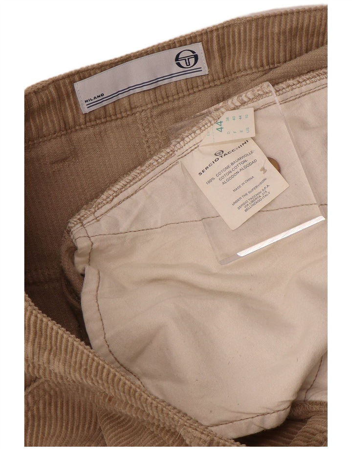 Sergio Tacchini Damen Cordrock IT 44 Medium W34 Beige Baumwolle