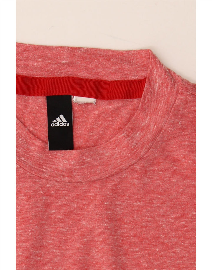 ADIDAS Herren T-Shirt Top Mittelrot meliert