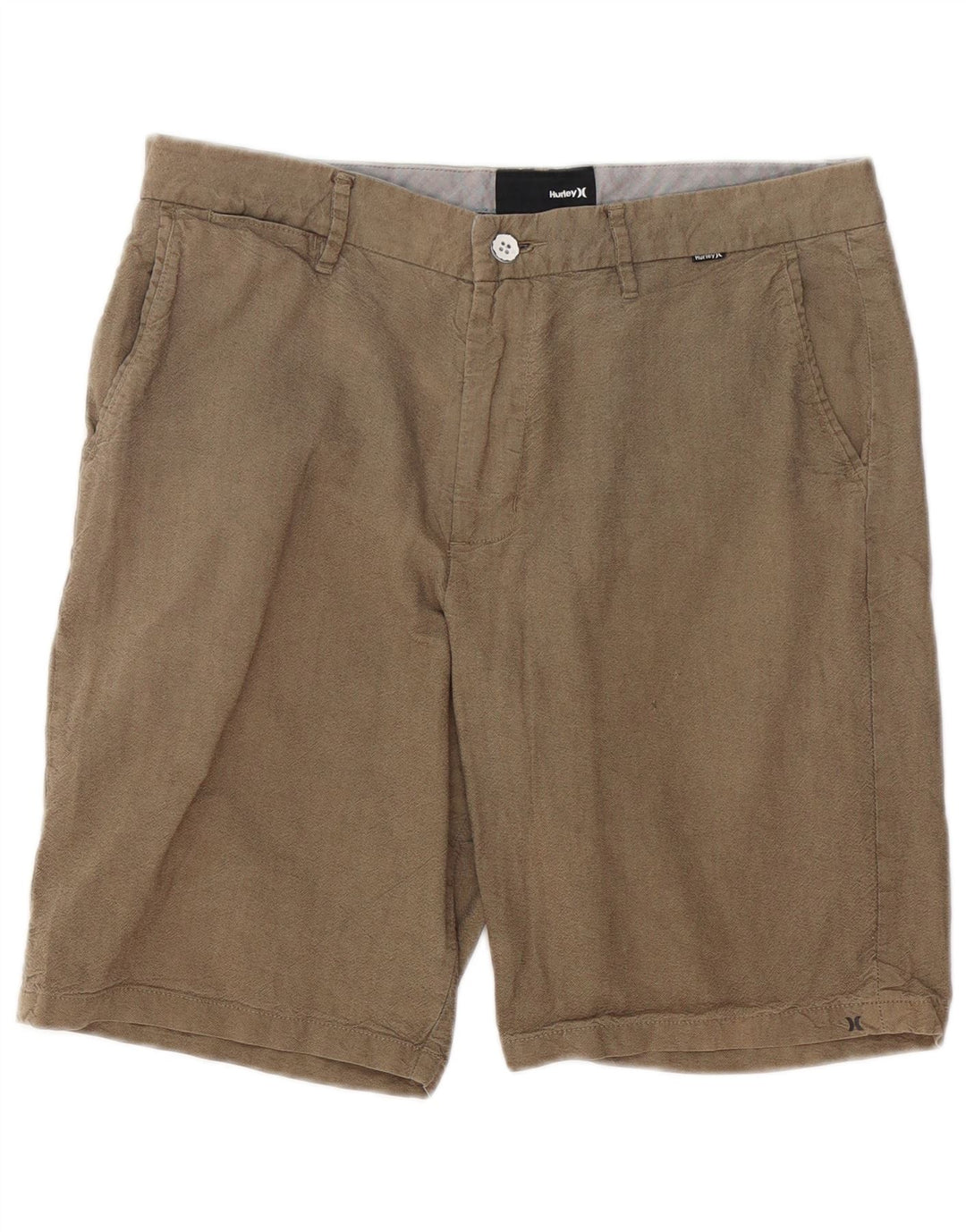 HURLEY Herren-Chinoshorts W34, Größe L, Beige, Baumwolle
