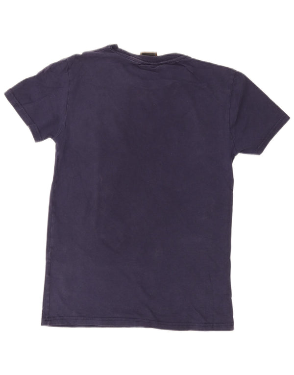 SUPERDRY Herren-T-Shirt mit Grafik, Größe S, marineblaue Baumwolle