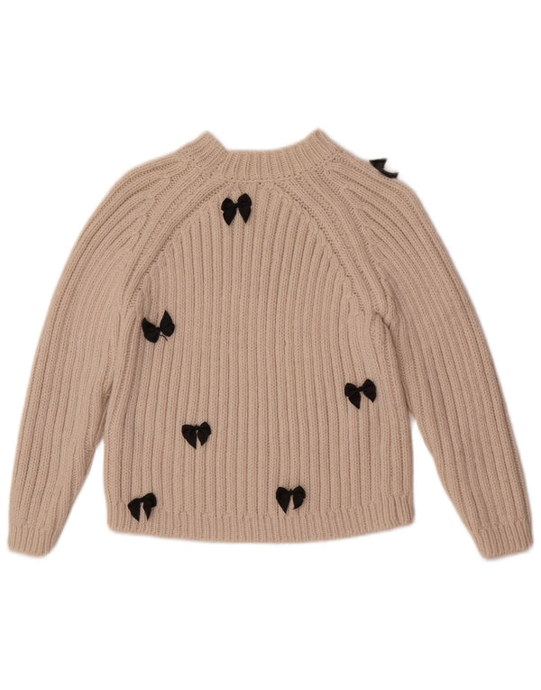 Zara Rollkragenpullover für Mädchen, 9–10 Jahre, Beige, Acryl