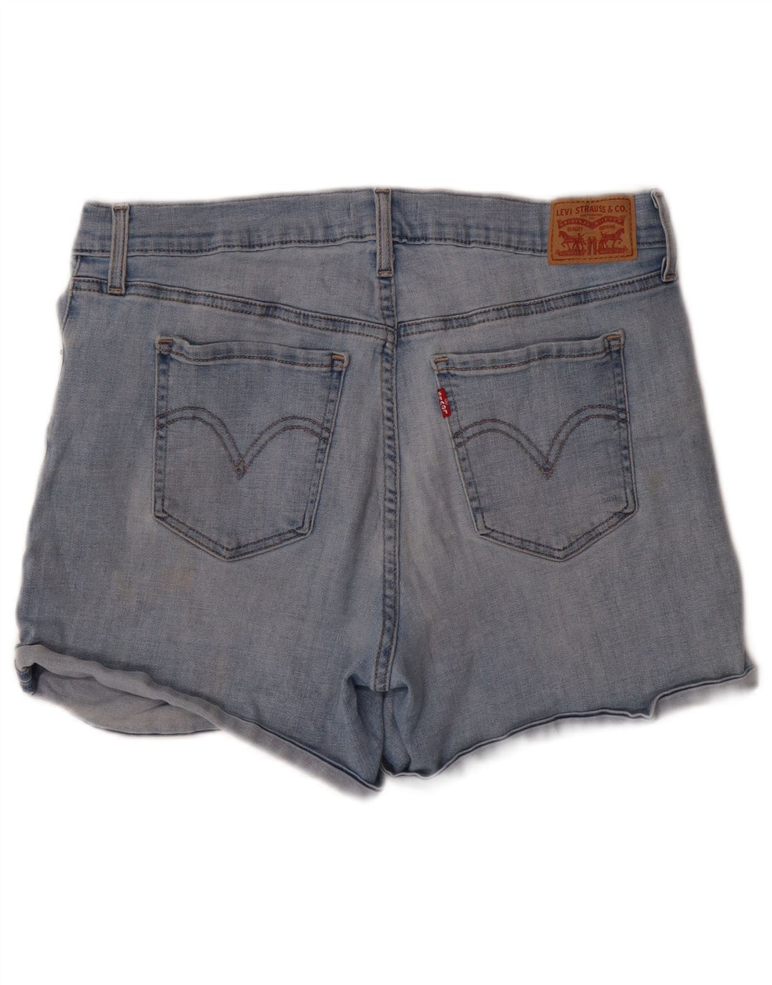 LEVI'S Damen-Jeansshorts W32, Größe L, Blau, Baumwolle