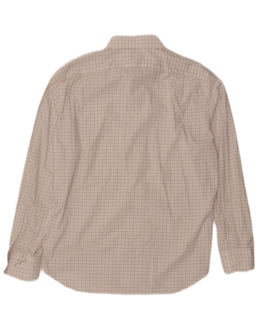 J. CREW Slim-Hemd für Herren, Größe 17 1/2 XL, weiß karierte Baumwolle