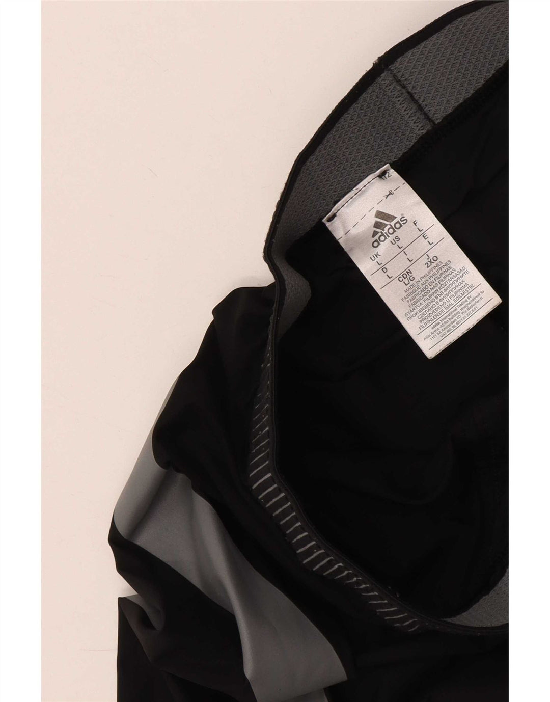 Adidas Herren Tech Fit Crop Leggings, groß, schwarzes Colourblock-Polyamid
