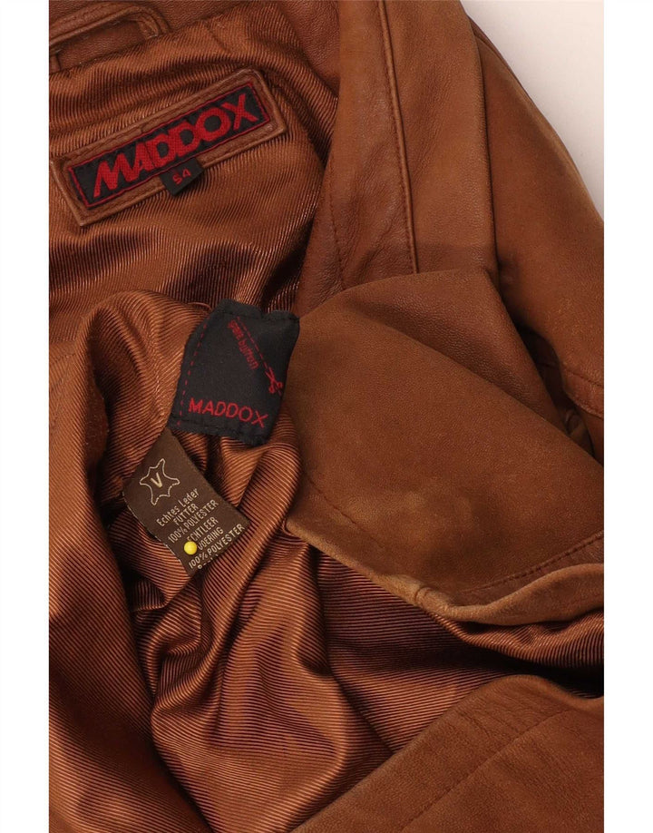 Maddox Herren Lederjacke IT 54 2XL Braun