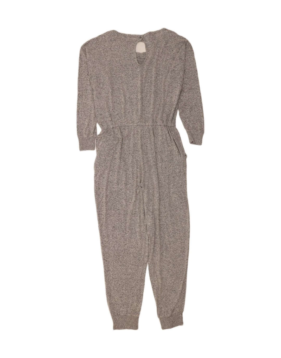 Übergroßer Damen-Jumpsuit von Fat Face, UK-Größe 46, Größe L, grau gefleckte Viskose