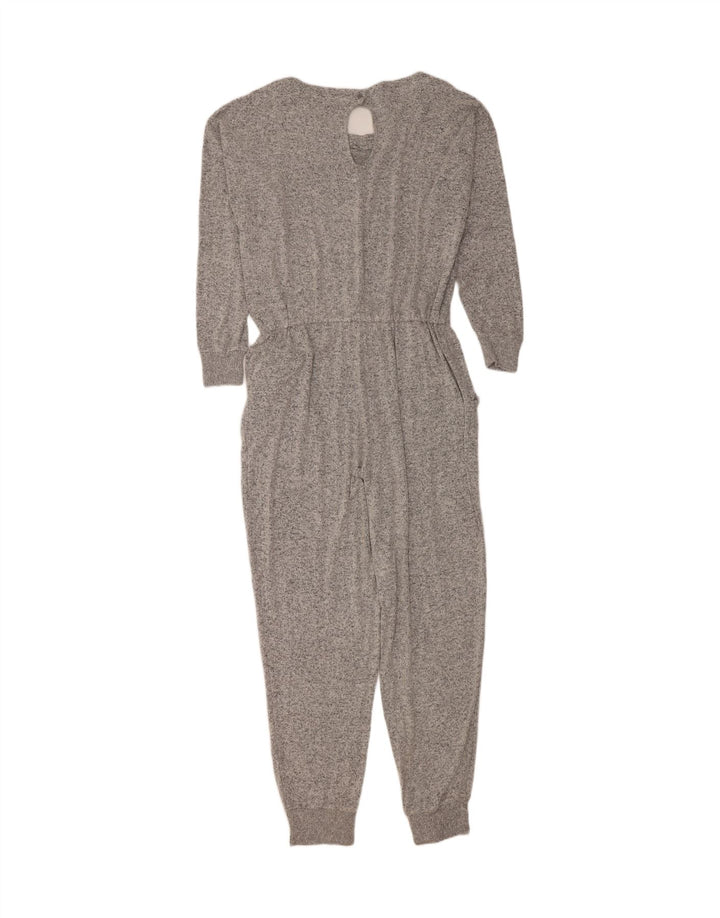 Übergroßer Damen-Jumpsuit von Fat Face, UK-Größe 46, Größe L, grau gefleckte Viskose