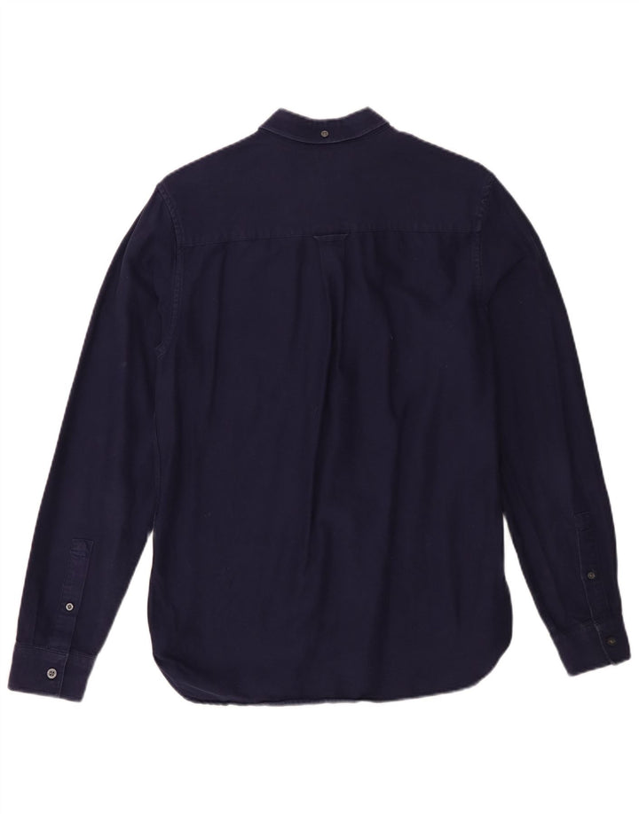 Lyle & Scott Herrenhemd, Größe S, Marineblau, Baumwolle