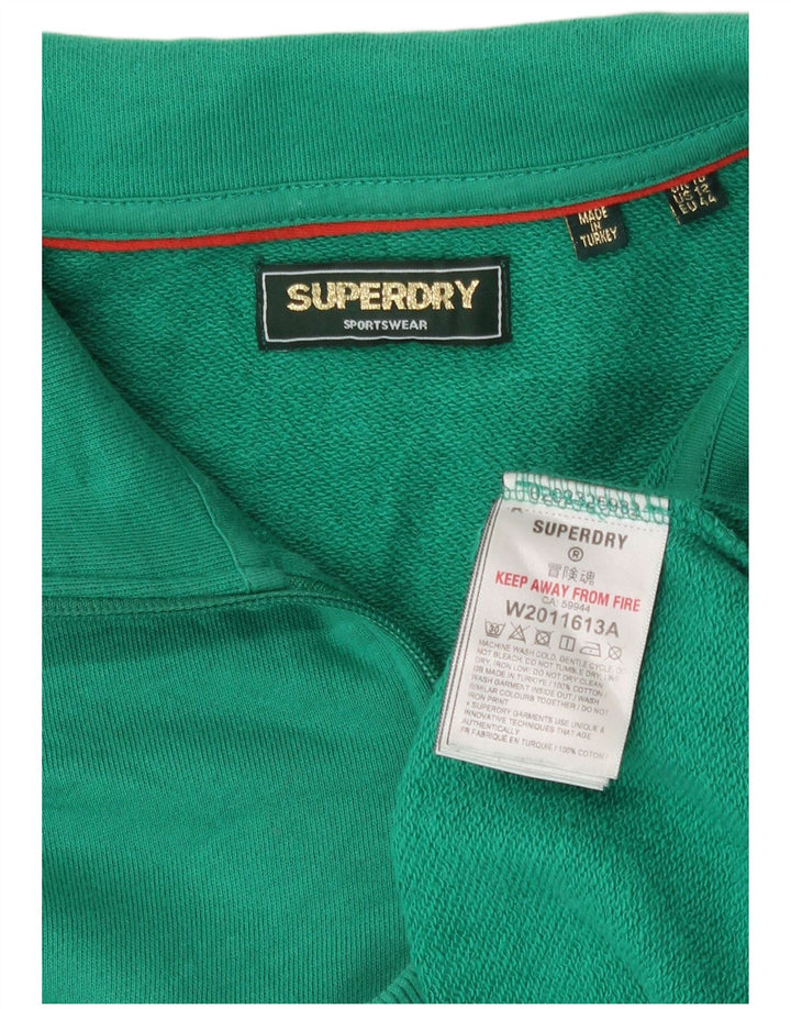 Superdry Damen-Sweatshirt in Übergröße mit Grafik, Gr. 10, Größe S, Grün