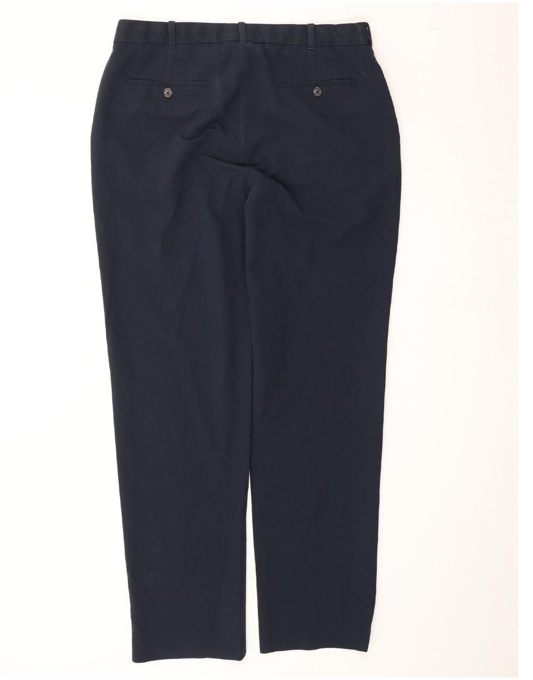 IZOD Mens Straight Suit Trousers W34 L32 Navy Blue Polyester Vintage Izod and Second-Hand Izod from Messina Hembry 