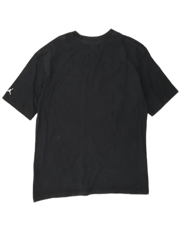 Jordan Herren-T-Shirt in Übergröße mit Grafik, Größe S, schwarze Baumwolle