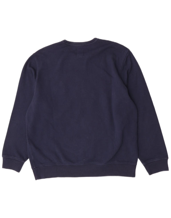 Gap Herren Grafik-Sweatshirt-Pullover XL aus marineblauer Baumwolle