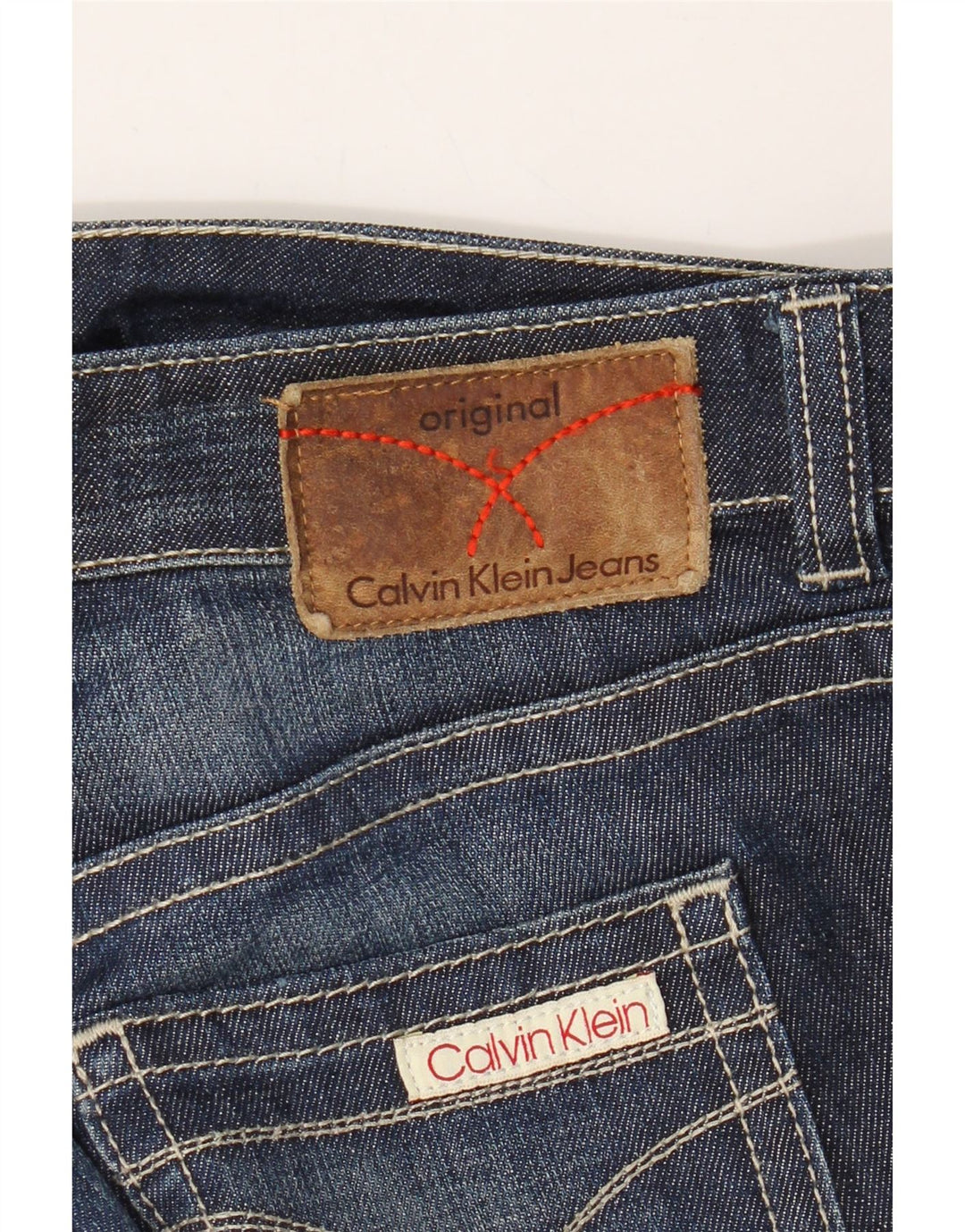 CALVIN KLEIN Womens Slim Jeans W27 L31 Navy Blue Vintage Calvin Klein and Second-Hand Calvin Klein from Messina Hembry 