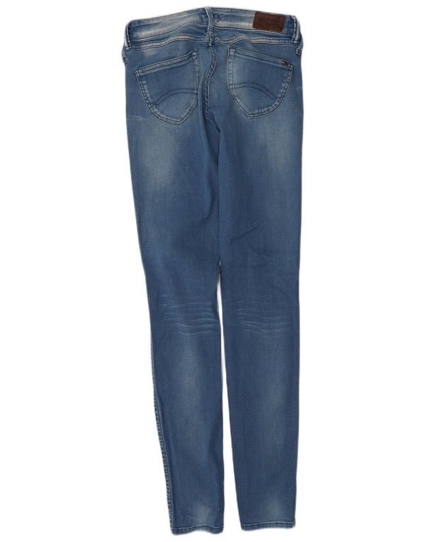 Tommy Hilfiger Damen Skinny Jeans W28 L34 Blaue Baumwolle