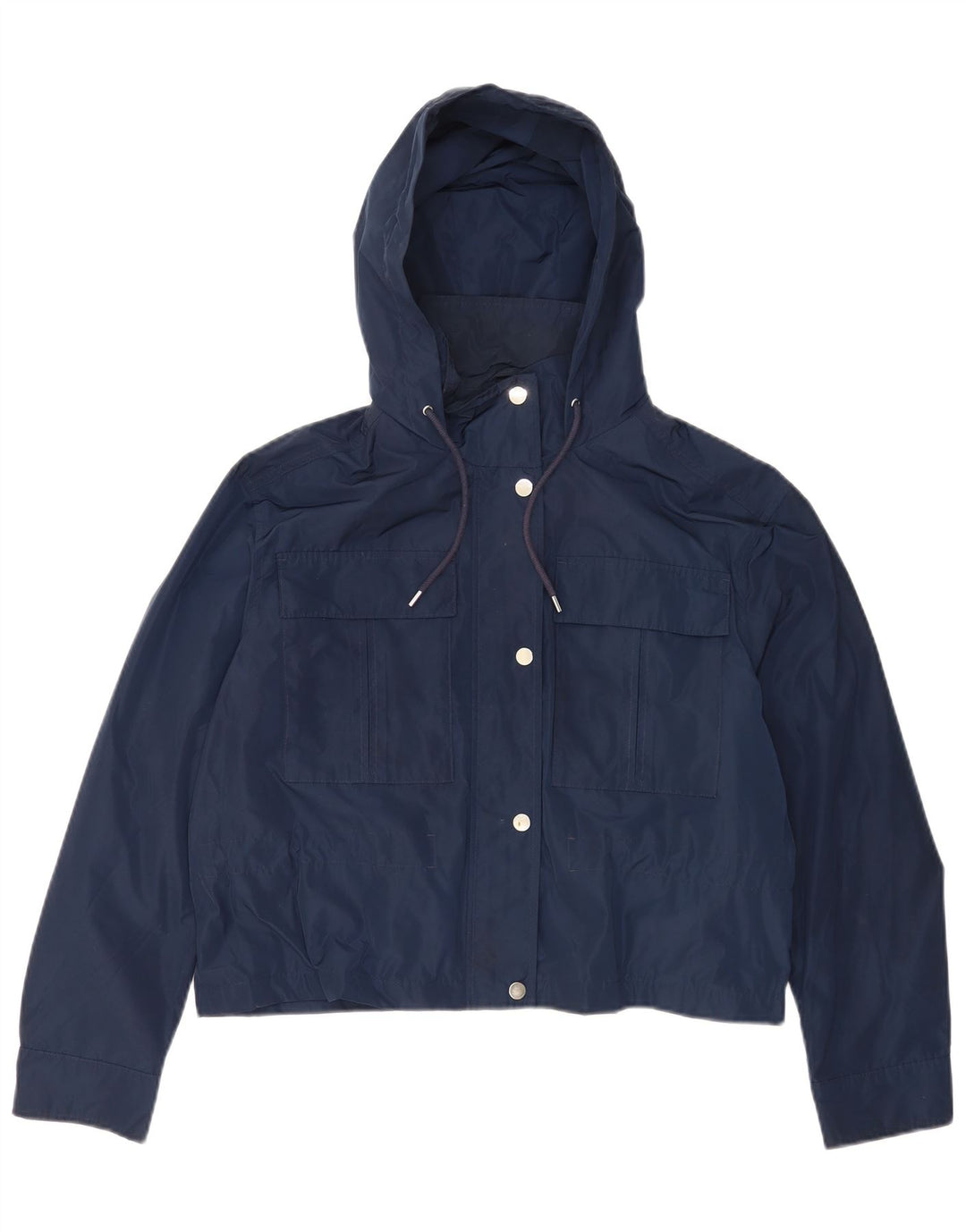 Marks & Spencer Damen-Bomberjacke mit Kapuze, UK 12, mittleres Marineblau