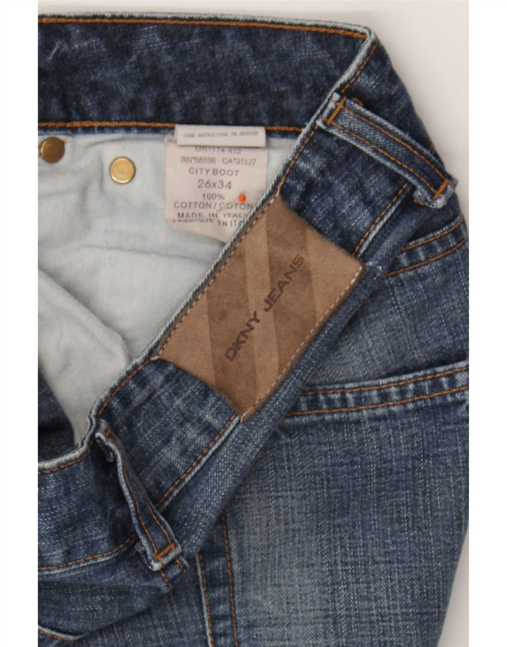DKNY Womens Bootcut Jeans W26 L34 Blue Cotton Vintage Dkny and Second-Hand Dkny from Messina Hembry 