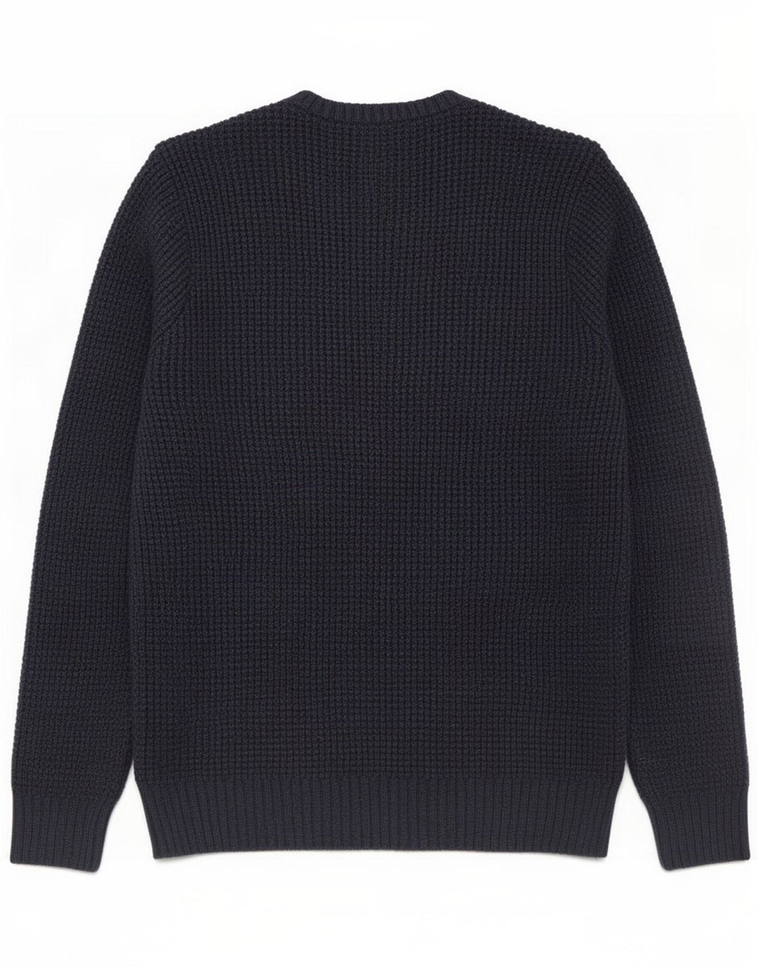 Marks & Spencer Herren-Pullover mit Rundhalsausschnitt, mittelmarineblaue Baumwolle