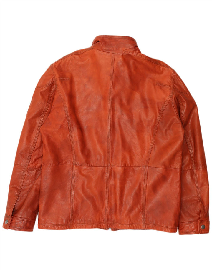 Engbers Herren Lederjacke EU 54 2XL Braunes Leder