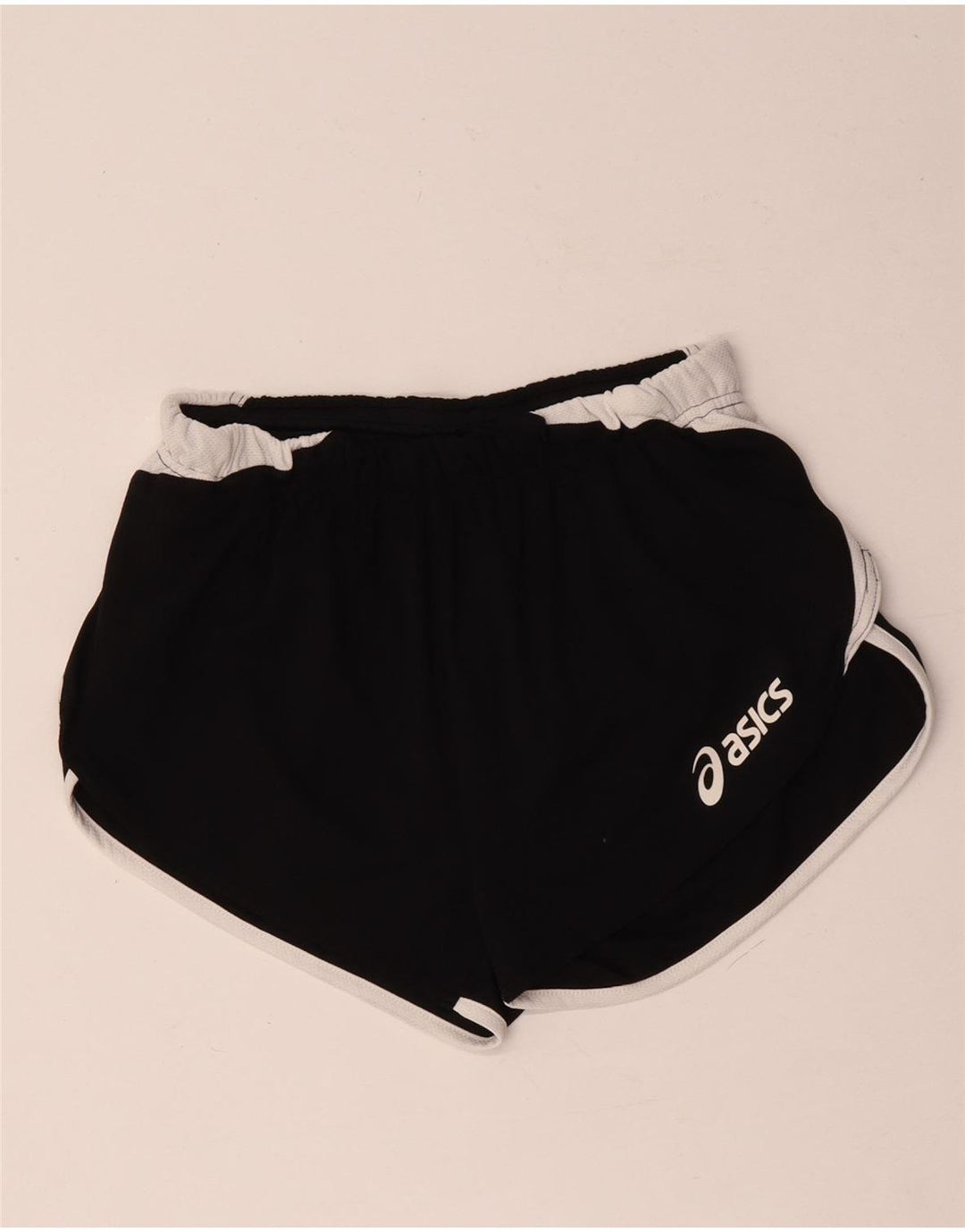 Asics Damen Sportshorts UK 10 Small Schwarz Colourblock Polyester