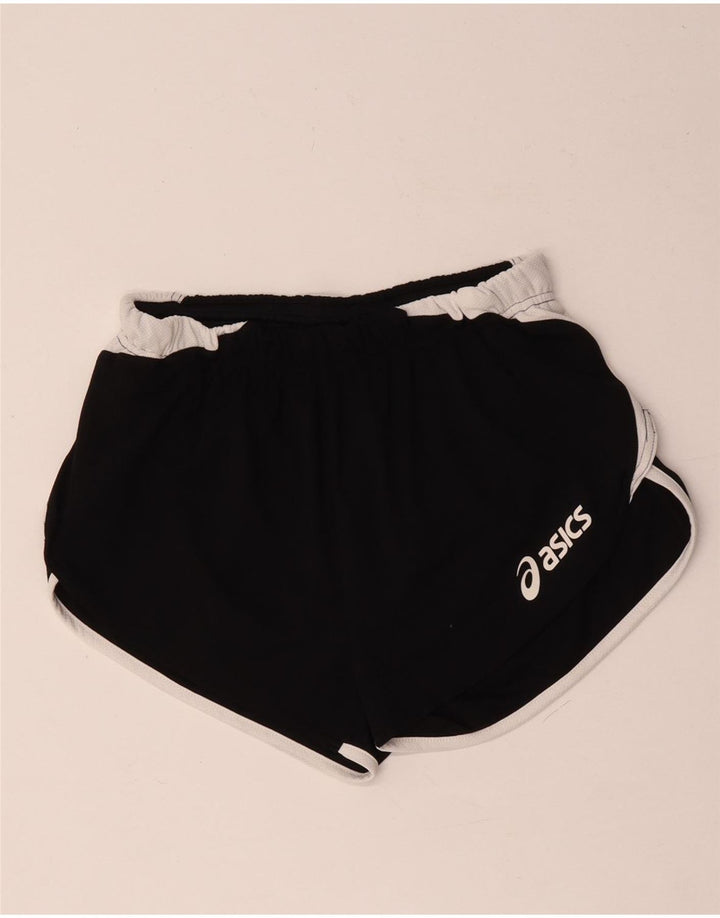 Asics Damen Sportshorts UK 10 Small Schwarz Colourblock Polyester
