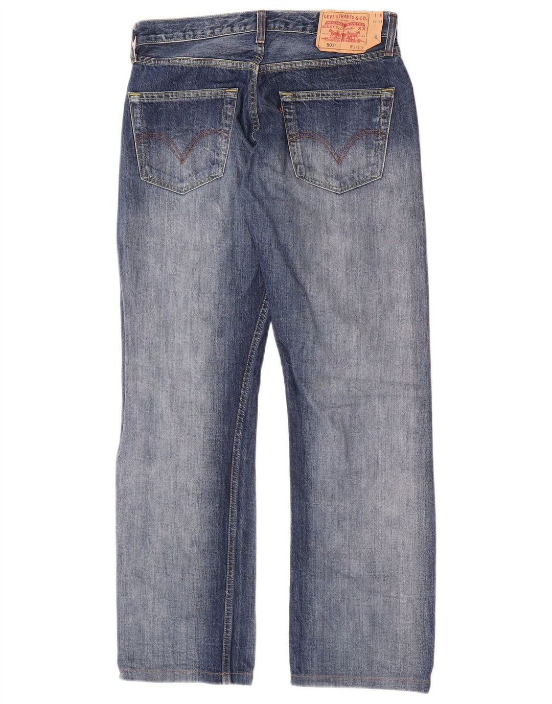 Levi's Herren 501 Straight Jeans W31 L30 Blaue Baumwolle