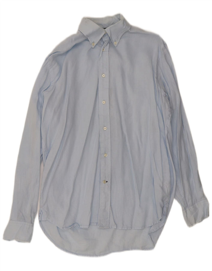 Tommy Hilfiger Herrenhemd Small Blau Leinen