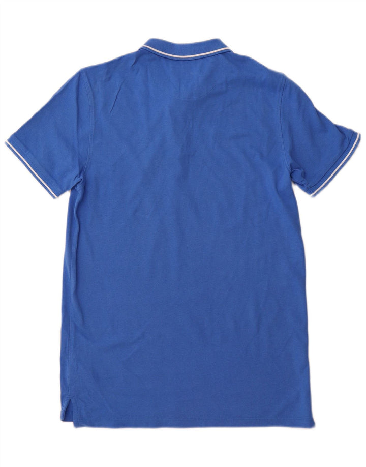 LEE Herren-Poloshirt mit normaler Passform, mittelblaue Baumwolle