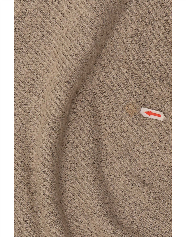 Marks & Spencer Herren-Pullover mit Rundhalsausschnitt, groß, grau meliert, Polyamid