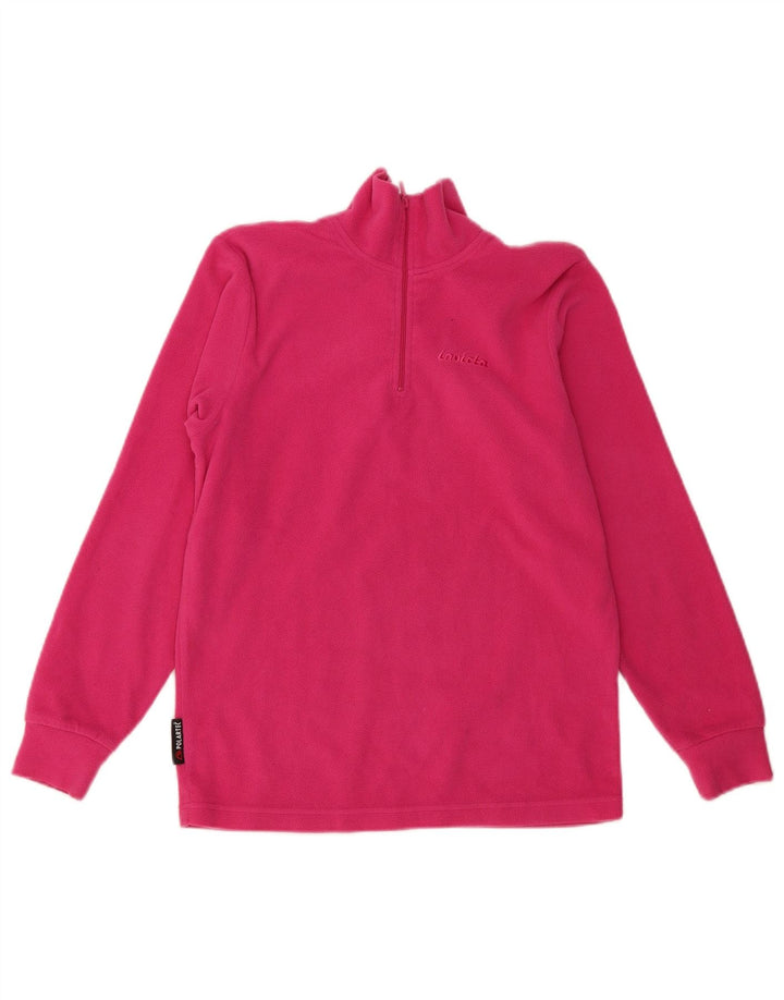 Invicta Damen-Fleecepullover mit Reißverschluss, UK 12, Mittelrosa, Polyester