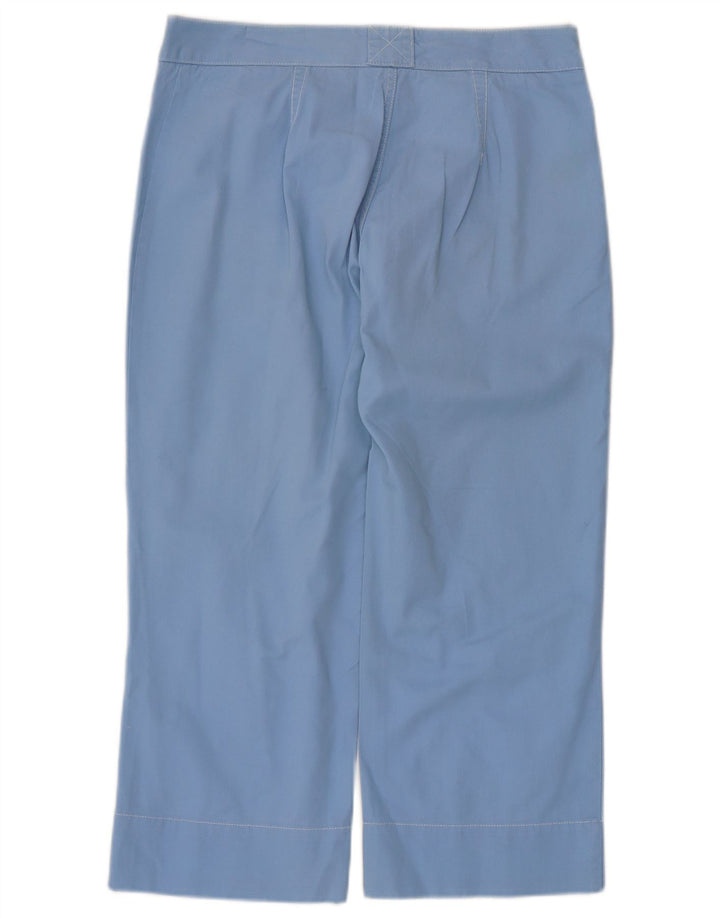 Benetton Gerade geschnittene Damenhose W30 L23 Blaue Baumwolle