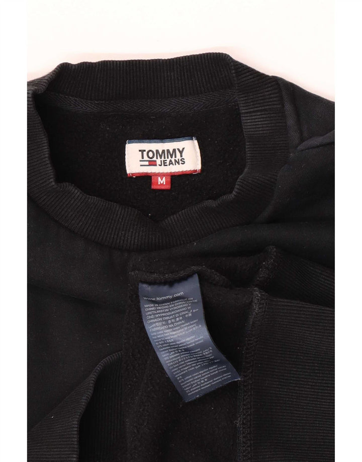 Tommy Hilfiger Damen-Sweatshirt mit normaler Passform, mittlere schwarze Baumwolle