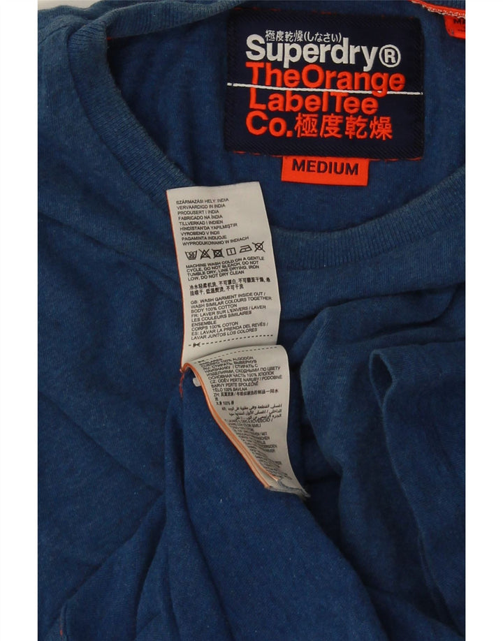 Superdry Herren T-Shirt-Oberteil aus Baumwolle in mittlerem Marineblau