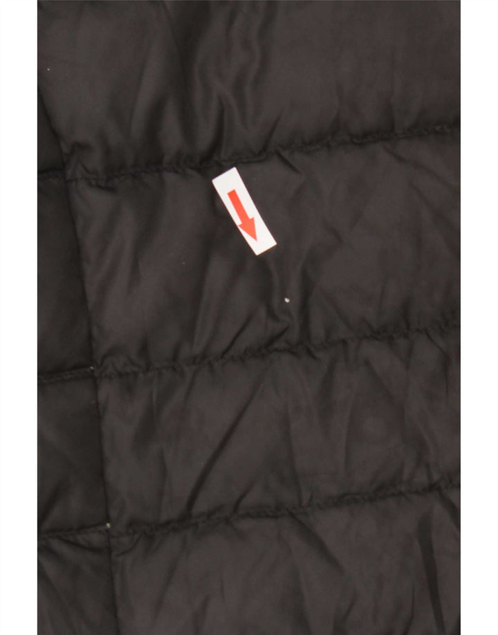Tommy Hilfiger Damen Wattierte Jacke UK 14 Medium Schwarz Polyester