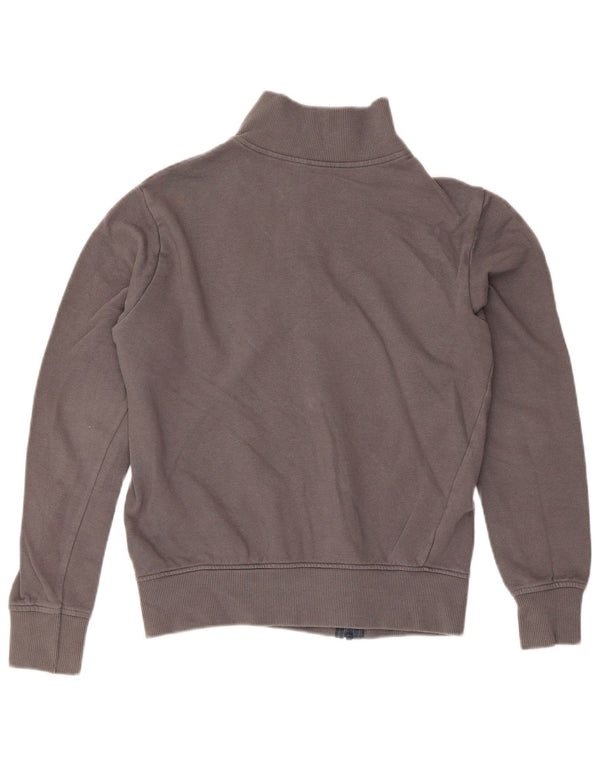 Benetton Mädchen-Trainingsanzug-Top-Jacke, 13–14 Jahre, 3XL, graue Baumwolle