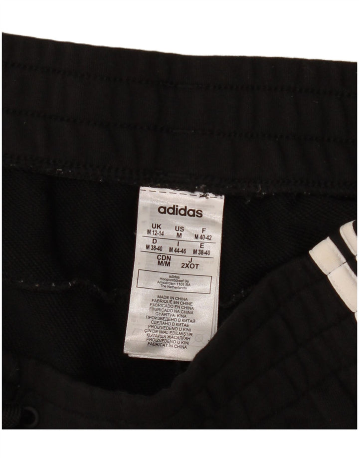 Adidas Damen Trainingshose Jogger UK 12/14 Mittelschwarze Baumwolle