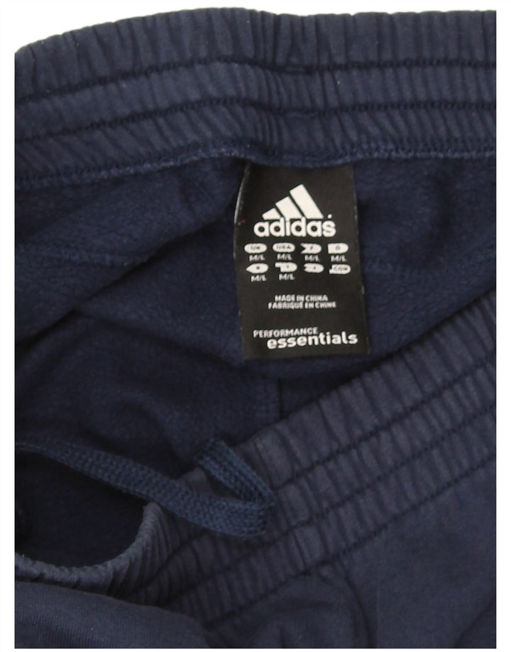 Adidas Herren-Trainingshose aus mittelblauer Baumwolle