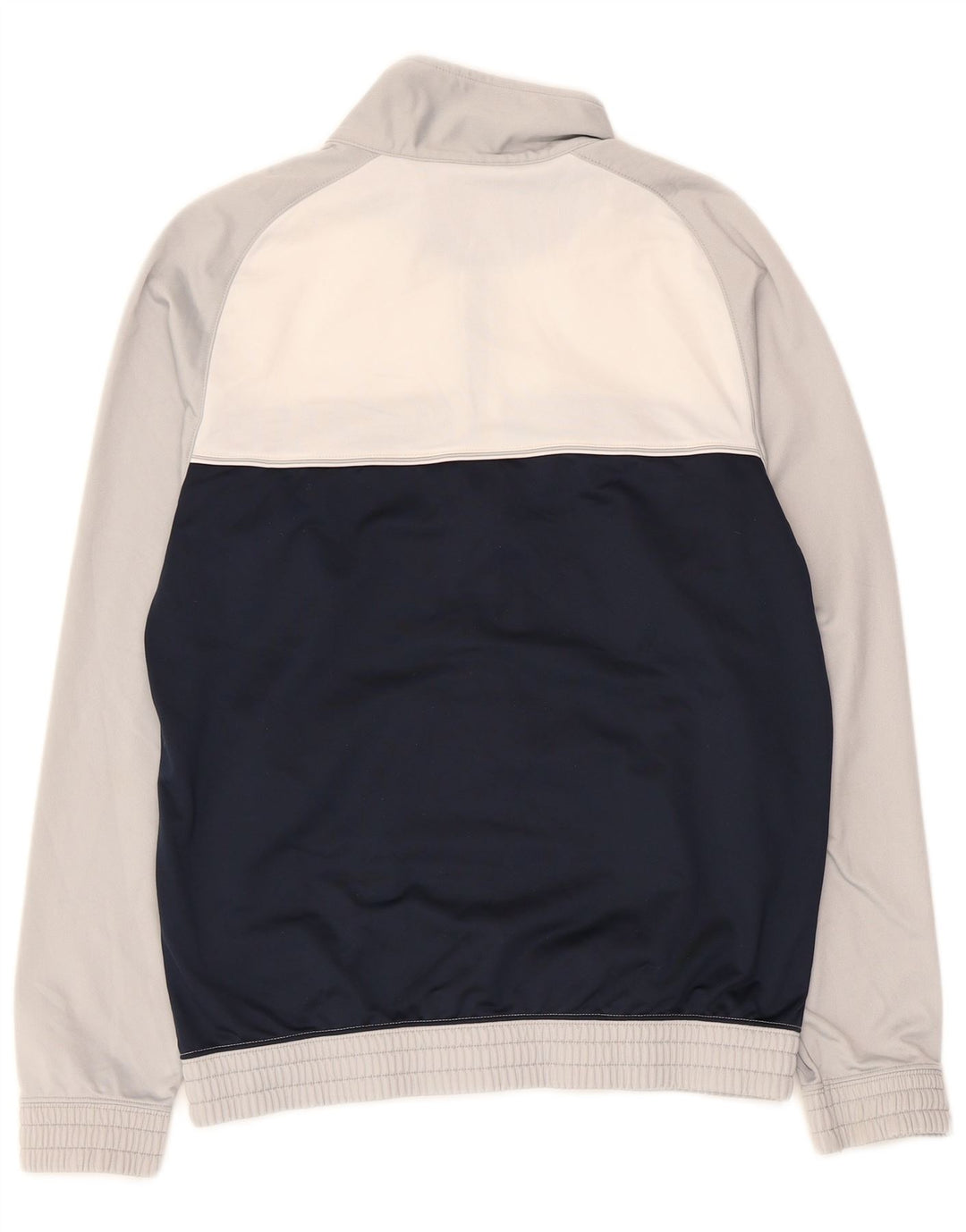 CHAMPION Herren-Trainingsanzugoberjacke aus mittelgrauem Colourblock-Polyester