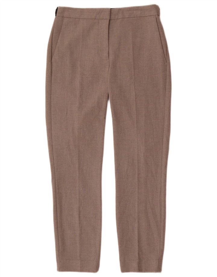 Zara Slim Chino-Hose für Damen, Größe S, W28, L26, Grau, Polyester