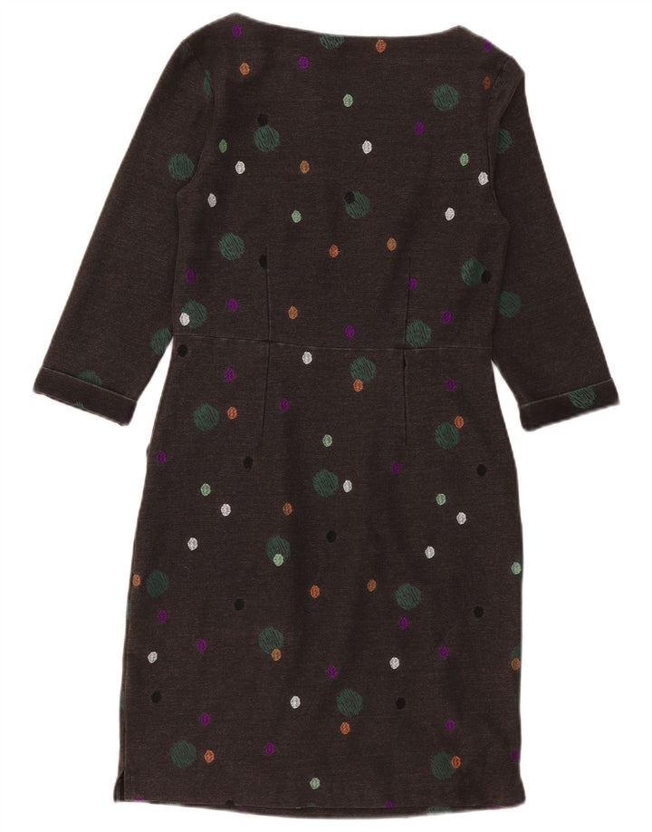 White Stuff Damen-Etuikleid mit 3/4-Ärmeln, Gr. 10, Größe S, Grau gepunktet