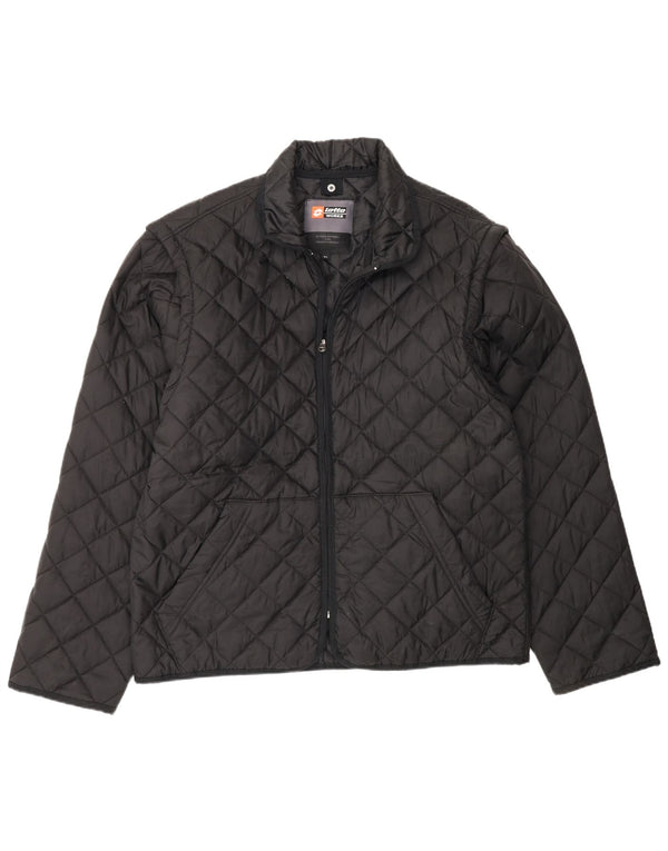 Lotto Herren Workwear Steppjacke UK 42 XL Schwarz Polyamid